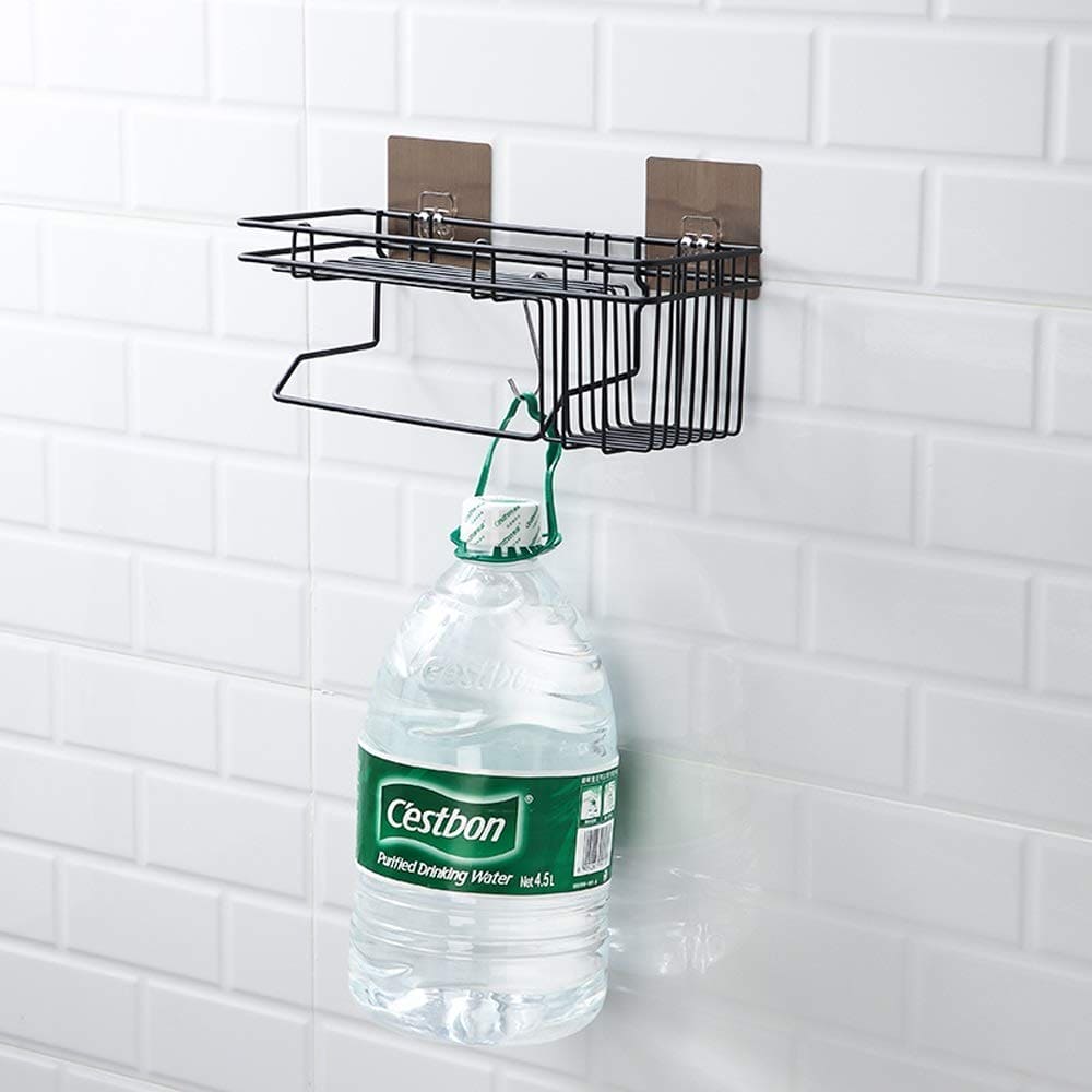 Corner Storage Caddy Basket, Kitchen Bathroom Magic Hanging Rack, Self Adhesive Wardrobe Hanging Organizer, Metal Wall Mounted Storage Shelf With Towel Hanging Rack, Home Kitchen Bathroom Wall Hanging Shelves Corner Storage Caddy Basket, Kitchen Bathroom Magic Hanging Rack, Self Adhesive Wardrobe Hanging Organizer, Metal Wall Mounted Storage Shelf With Towel Hanging Rack, Home Kitchen Bathroom Wall Hanging Shelves